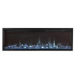 760mm LED Tech Built-in Electric Fireplace Three Edge Black Frame Top Air-Outlet