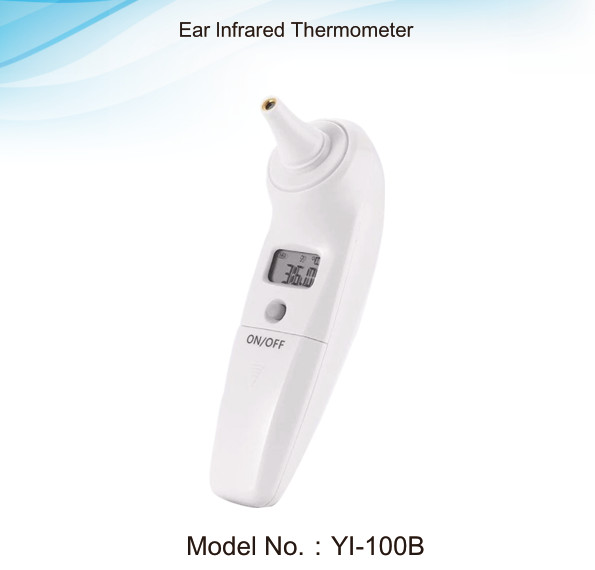 2AAA Battery Fever Body Temperature Thermometer , 1s Infrared Digital Forehead Thermometer