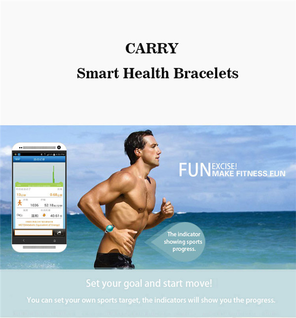 Bluetooth pedometer smart band health sports wristband with sleep monitor smart band
