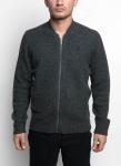 80 Lambswool 20 Nylon Knit Cardigan Sweater Texture Stitch For Men 5gg Gauge