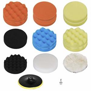 Wholesale M10 Drill Adapter Polishing Buffing Pad Auto Car Drill Polisher Buffer Sponge Pads Set from china suppliers