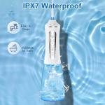 IPX7 Waterproof Grade Portable Dental Water Flosser for Adult Teeth Cleaning