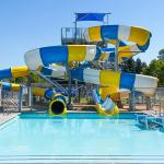 Amusement Park Swimming Pool Water Play Equipment Fiberglass Spiral Slide Parts