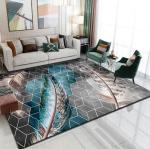 Feather Living Room Floor Carpets North European Crystal Velvet Sofa Bedroom