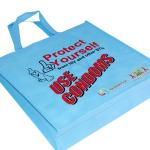 Reusable Blue Shopping Non Woven Packaging Bags