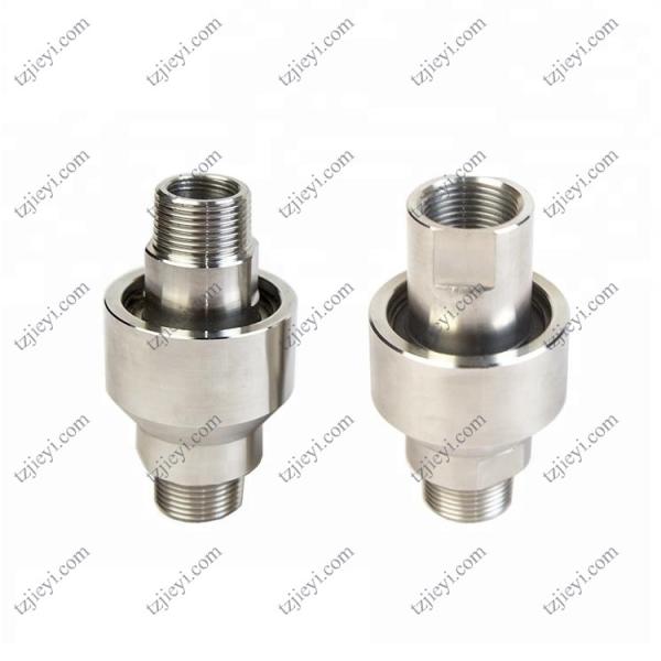 Stainless steel high pressure swivel joint for hydraulic oil and water BSP