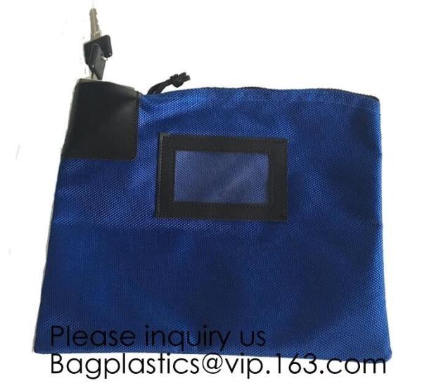 Locking Security Money Bag, Cash Bag,Bank Bag Canvas Keyed Security,Money Bag