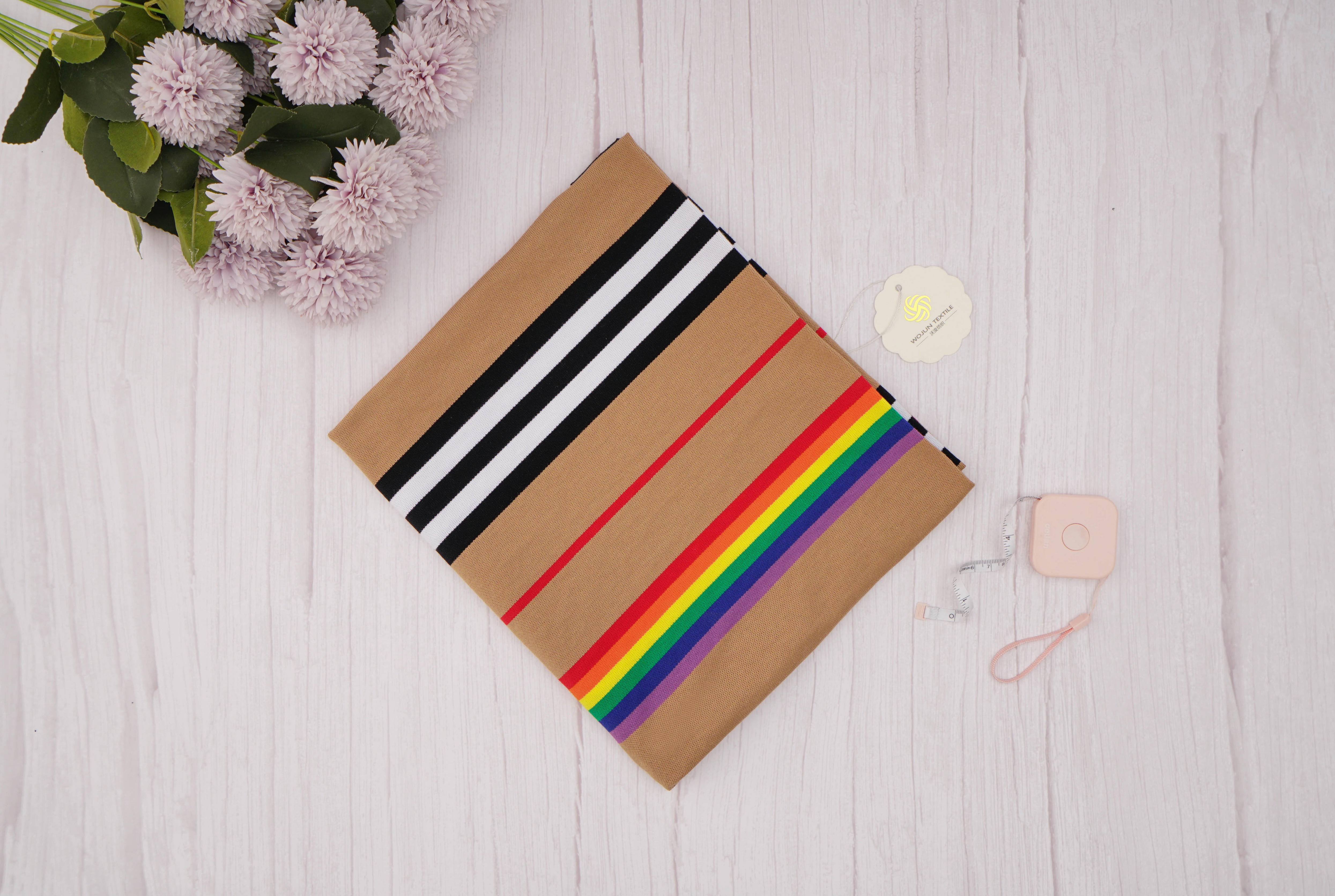 Good Quality Comfortable And Durble Striped Material Fabric For T-Shirt