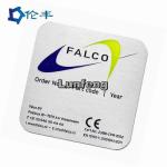 Aluminum Small Metal Name Plates Logo Square 3M Adhesive