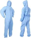 6xl Zipper Type Disposable Hazmat Suit Coveralls PPE Bulk Buy With Hood