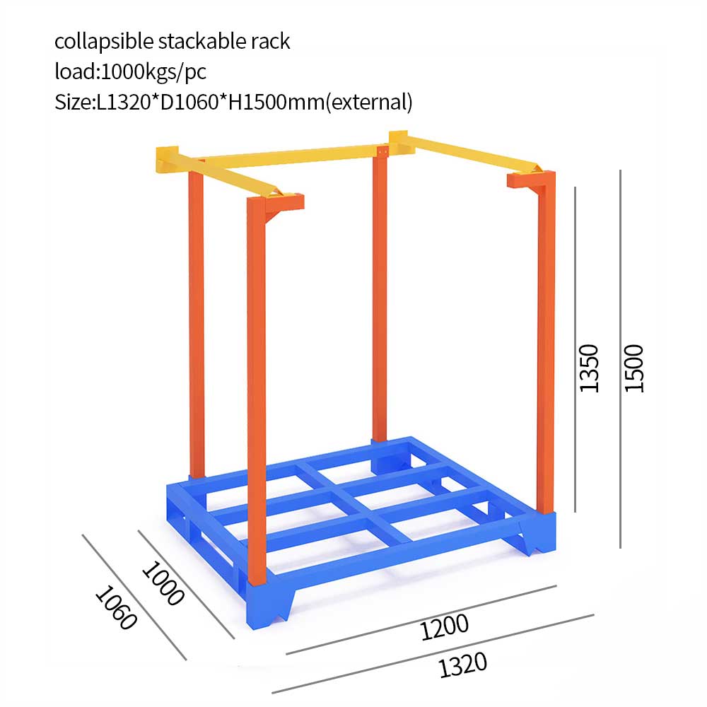 Heavy Duty Stackable Pallet Rack with Collapsable Design and Customized Capacity