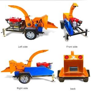 Wholesale MIKIM Log Farm Force Wood Chipper Machine 300mm Dia With 3pcs Blades from china suppliers