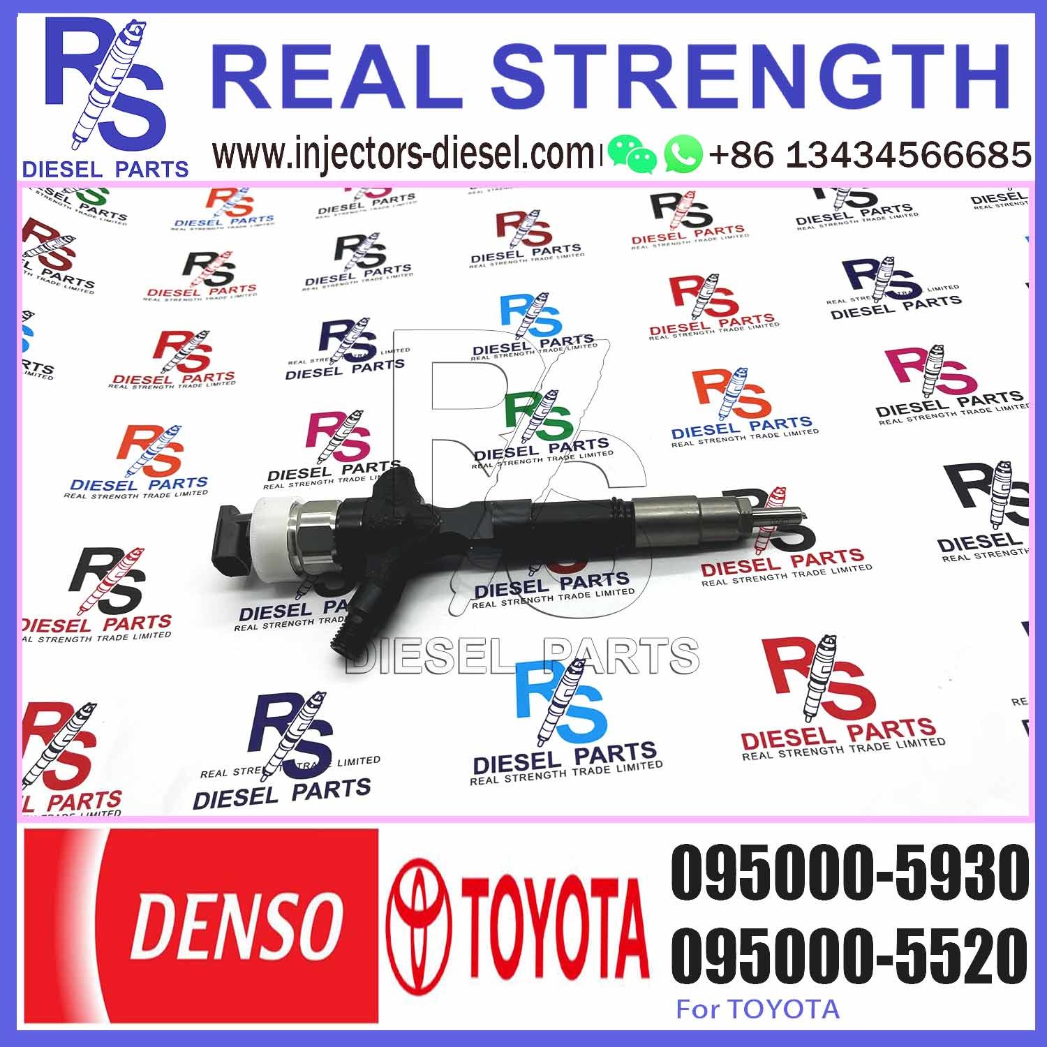 Fast dispatch 095000-593# 095000-5931 Common Rail Fuel Injector 095000-5930 For Toyota Hiace Hilux