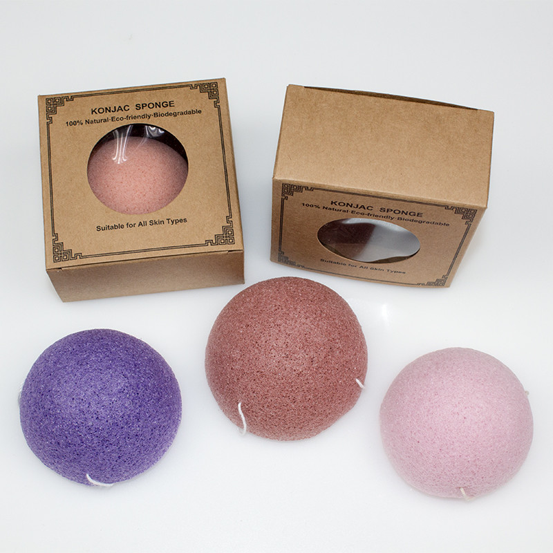 Natural Exfoliating Organic Skincare Konjac Sponge For Makeup Remover And Body
