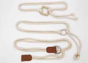 Wholesale 1.5CM Beige Color Stretch Webbing Belt , Ladies Webbing Belt 65 - 80cm Length from china suppliers