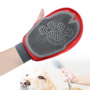 China Custom Deshedding Glove Efficient Pet Grooming Glove Pet Cleaning Supplies on sale