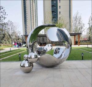 Wholesale 3.0 Meter High Welding Stainless Steel Sculpture from china suppliers