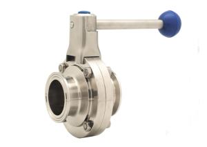 Wholesale Pneumatic Butterfly Valve Sanitary / Manual Tri Clamp SS304 Clamp Connection from china suppliers