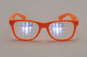 Wholesale 3D Fireworks Glasses , Promotion Orange Frame Eye Wear Glasses from china suppliers