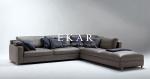 Contemporary Style 2018 New Living Room Furniture 5 Seater Cowhide Genuine