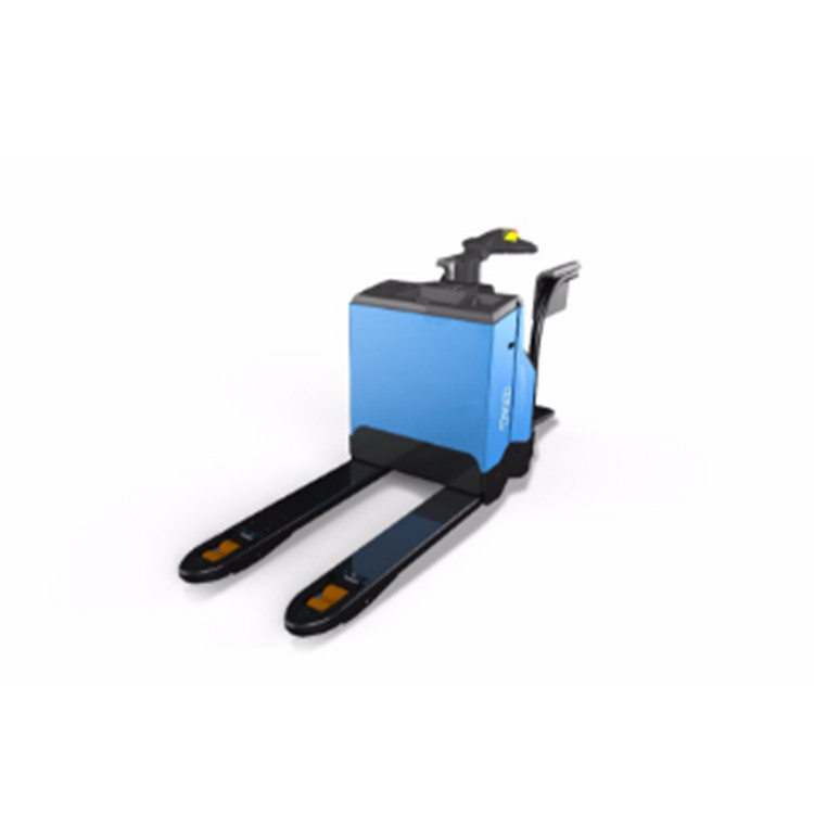 PU Wheel Electric Stacker Truck 2000kg Load Capacity 900mm Track Width Rear