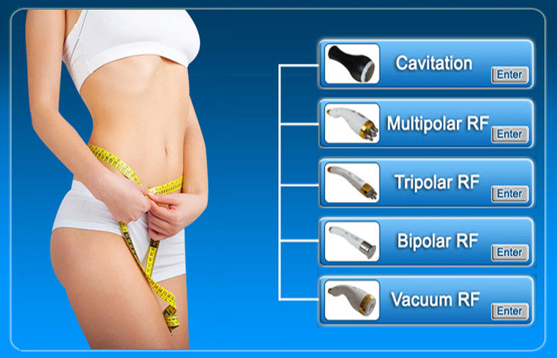 Bipolar RF Ultrasonic Cavitation Machine Portable For Wrinkle Removal