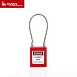Steel Wire Shackle Safety Cable Padlock , Lightweight Master Lockout Padlock