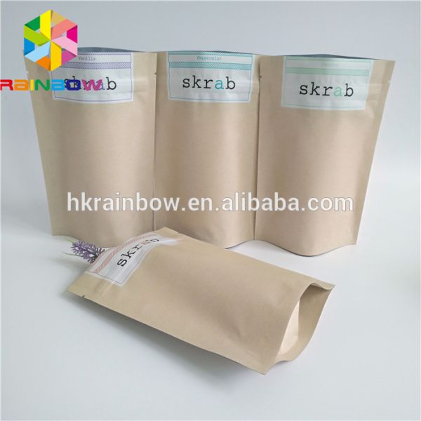 Flat Bottom Aluminum Foil Bags For Coffee Bean / Candy / Chocolate Packaging