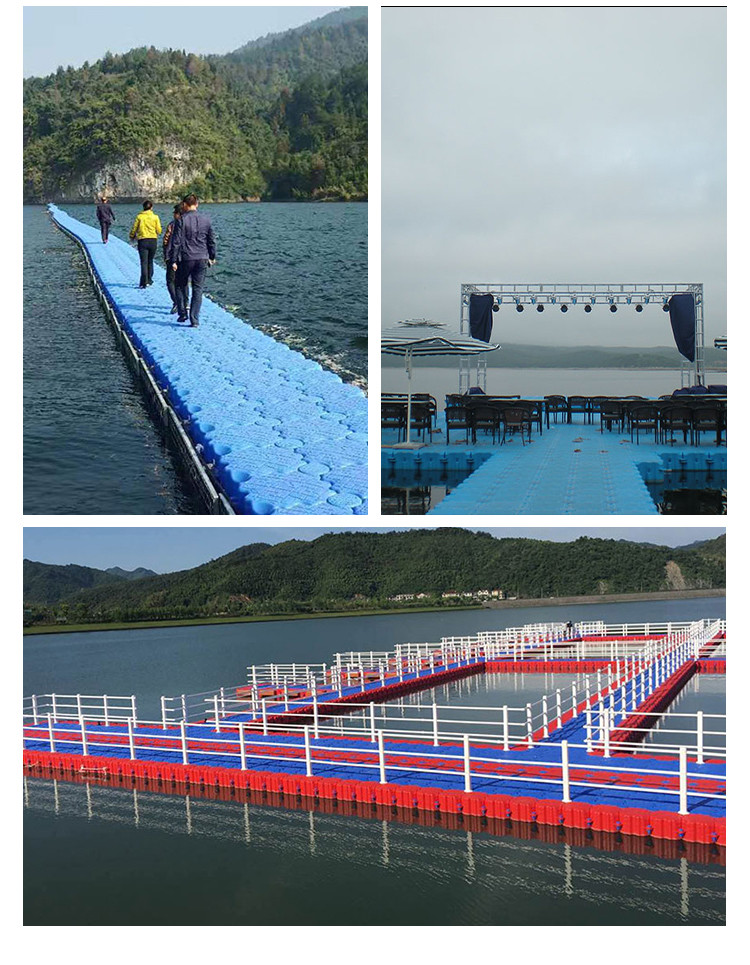 Drop Stitch Material Marine Modular Floating Pontoon Dock Inflatable For Amusement