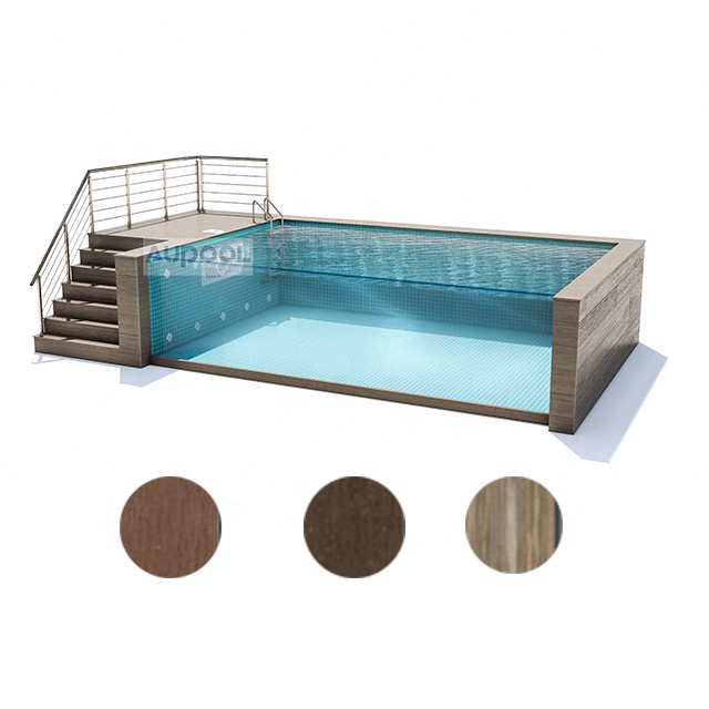 Lucite Acrylic Backyard Swimming Pool for Villa and Beach House Prefab Garden Houses