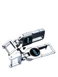 Silver​ Durable Antirust​ Car Keyring Accessories Heavy Duty Carabiner Keychain