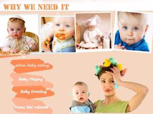 Wholesale Baby Paper Aprons NonWoven Disposable Paper Bibs WaterProof from china suppliers