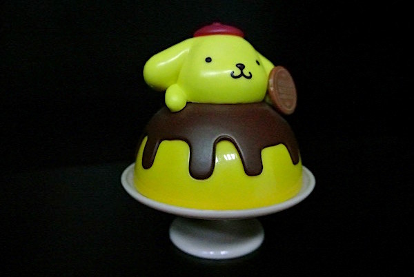 PompomPurin Custom Plastic Toys Yellow Color PVC Material 6*3.5*4.2cm