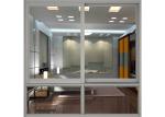 Powder Coated Aluminium Window Profiles Black Color ISO Certification