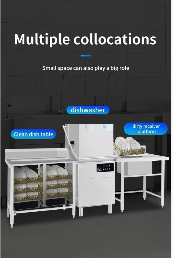 Automatic Door Type Dishwasher Hood Type Freestanding Full Integrated CSA