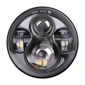 Wholesale Black 5.75-inch Cree LED Projector Daymaker Hi/Lo Beam Headlight for Harley Davidson Motorcycle from china suppliers
