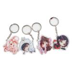 Manufacturer Pattern Printed Acrylic Keychain Caricatur Cartoon Character Cute