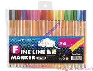Wholesale 24 colors watercolor fineliner, ultra fine tip, Promotional Colored Fineliner Pen from china suppliers