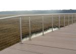 Customized 316 Stainless Steel Outdoor Cable Railing System For Deck