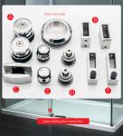 30*10 Bar Sliding Door Fittings with Zinc Alloy/Stainless Steel 304 Body