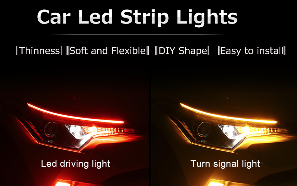 2700K 120LM/W Flexible Car Led Strip 10W For Switchback Headlight