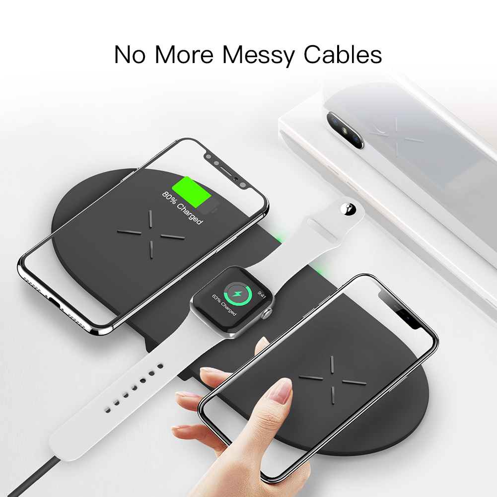 RoHS Certificated 20W Iwatch And Iphone Wireless Charger