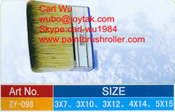 Natural bristle Chinese bristle synthetic mix shed fence ceiling wall paint brush wood plastic handle 3 inch WB-024