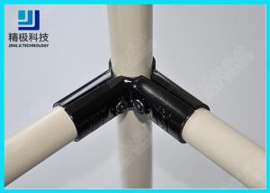 Wholesale CRS Pipe Rack Fittings 23mm L Type Black Coated Metal Pipe Fittings HJ-2 from china suppliers
