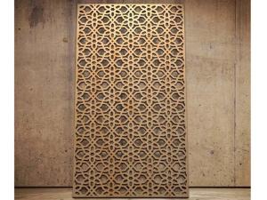 Wholesale Gold Color Hotel Room Divider Cold Steel Laser Cut Privacy Decorative Screens from china suppliers