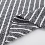 Anti Wrinkle Hygroscopic Striped Material Fabric Good Gloss