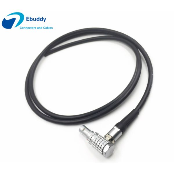 2 Pin Elbow Lemo Male To Flying Leads 1M ( 39 Inch ) Connector Cable