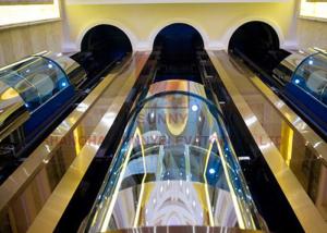 Wholesale Semicircle Panorama High Speed Elevator Hairline Stainless Steel For Passenger Lift from china suppliers