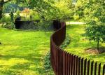 2m High Garden Corten Steel Fence Panel Exterior Design for Residential