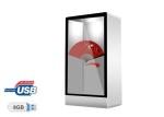 75 Inch Transparent Lcd Totem Advertising Kiosk For Exhibition Hall